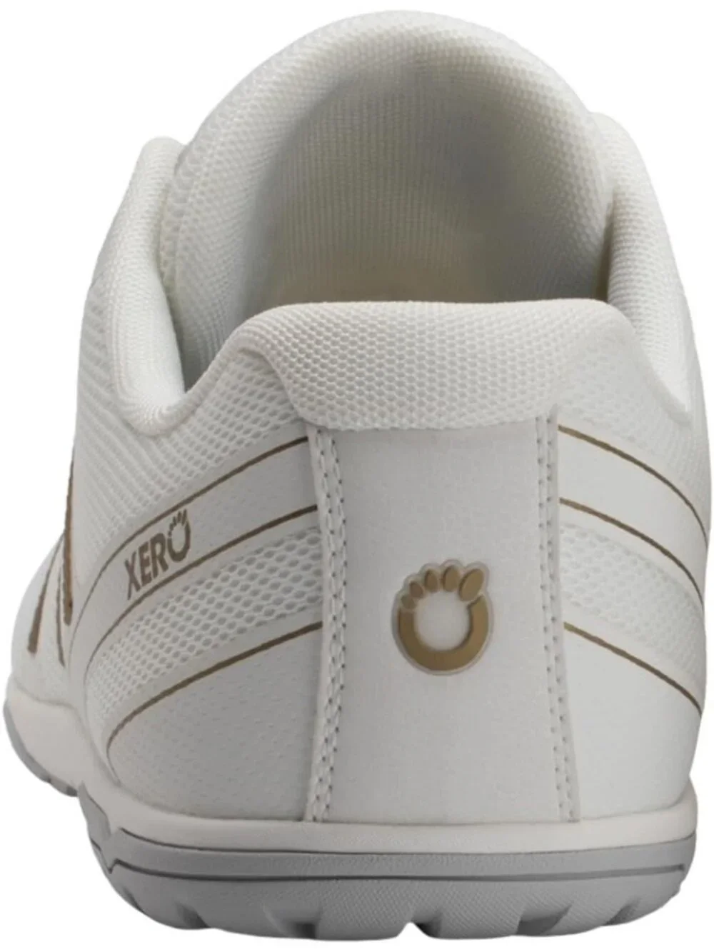 Xero Men's White Gold Rubber Lightweight Lace Up Running Classy Athletic Shoes